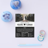 Prospectus 11,4 Cm X 14,2 Cm Mariée & Salle, Mariage Planificateur d'événements (Simple)