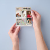 Prospectus 11,4 Cm X 14,2 Cm Marketing de l'entreprise de photos de pierre d'op (main)