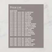 Prospectus 11,4 Cm X 14,2 Cm Massage en caricature, Massage, Massage Parlant (Dos)