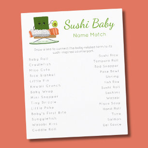 Prospectus 11,4 Cm X 14,2 Cm Match the Baby Talk to the Sushi Talk!