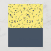 Prospectus 11,4 Cm X 14,2 Cm Mathématique Conception d'Icône, Classes Mathémati (Dos)