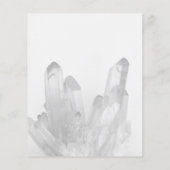 Prospectus 11,4 Cm X 14,2 Cm Menu Crystals Spa Salon Services (Dos)