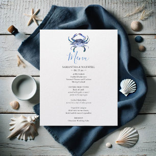 Prospectus 11,4 Cm X 14,2 Cm Menu Mariage Plage customisé Budget