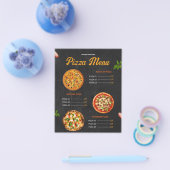 Prospectus 11,4 Cm X 14,2 Cm Menu Pizza Pizzaria Menu Restaurant (Simple)