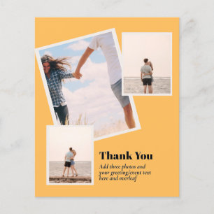 Prospectus 11,4 Cm X 14,2 Cm MERCI BUDGET Photo Collage Moderne