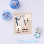 Prospectus 11,4 Cm X 14,2 Cm MERCI BUDGET Photo Collage Moderne (Simple)