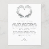 Prospectus 11,4 Cm X 14,2 Cm Merci de gel budgétaire (Dos)