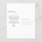 Prospectus 11,4 Cm X 14,2 Cm MERCI photo Mariage BUDGET (Dos)