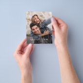 Prospectus 11,4 Cm X 14,2 Cm Merci photo Mariage chic (main)