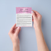 Prospectus 11,4 Cm X 14,2 Cm Microblading Aftercare Instruction Pilules roses (main)
