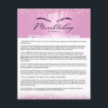 Prospectus 11,4 Cm X 14,2 Cm Microblading Aftercare Instruction Pilules roses<br><div class="desc">Microblading Aftercare Instruction Moderne Parties scintillant rose Drips Flyers.</div>