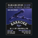 Prospectus 11,4 Cm X 14,2 Cm Microphone Bleu, Karaoke Evénement Publicité<br><div class="desc">Microphone bleu,  Karaoke Event Advertising Flyer par The Carte de visite Store.</div>