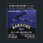 Prospectus 11,4 Cm X 14,2 Cm Microphone Bleu, Karaoke Evénement Publicité<br><div class="desc">Microphone bleu,  Karaoke Event Advertising Flyer par The Carte de visite Store.</div>