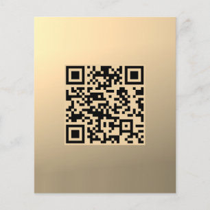 Prospectus 11,4 Cm X 14,2 Cm Modèle de code QR instantanément modifiable   Faux