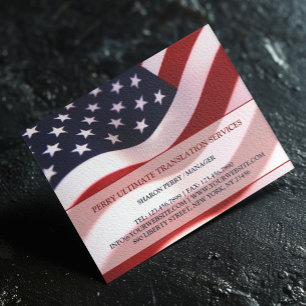 Prospectus 11,4 Cm X 14,2 Cm Modèle de dépliant patriotique avec drapeau améric