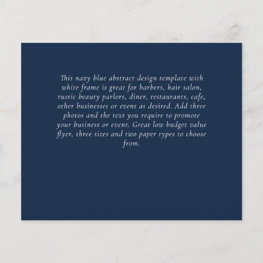 Prospectus 11,4 Cm X 14,2 Cm MODÈLE de design Abstrait (Dos)