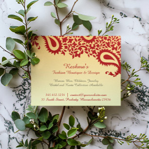 Prospectus 11,4 Cm X 14,2 Cm Modèle de Flyer à Motif Paisley Élégant