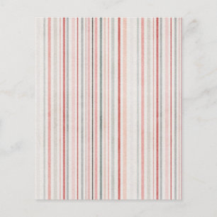 Prospectus 11,4 Cm X 14,2 Cm Modèle de flyer à rayures pastel minimaliste