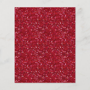 Prospectus 11,4 Cm X 14,2 Cm Modèle de fond pailleté rose chaud foncé MLA pour 