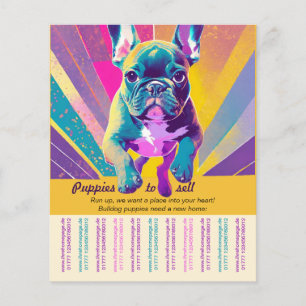 Prospectus 11,4 Cm X 14,2 Cm Modèles de flyers pour la vente de chiots intimida