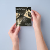 Prospectus 11,4 Cm X 14,2 Cm Modern geometric barber flyer (main)