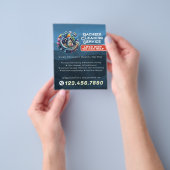 Prospectus 11,4 Cm X 14,2 Cm Modern House Cleaning Maid Service Housekeeping (main)