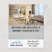 Prospectus 11,4 Cm X 14,2 Cm Moderne Elegant Immobilier Agent Immo Photo (Devant)