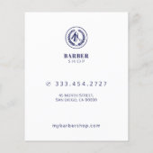 Prospectus 11,4 Cm X 14,2 Cm Moderne élégant salon prix services flyer (Dos)