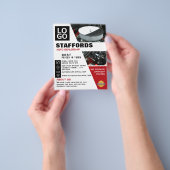 Prospectus 11,4 Cm X 14,2 Cm Moteur automobile, concessionnaire automobile Publ (main)