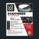 Prospectus 11,4 Cm X 14,2 Cm Moteur automobile, concessionnaire automobile Publ<br><div class="desc">Moteur De Voiture,  Concessionnaire Automatique Flyers Publicitaires Par Le Magasin Carte de visite.</div>