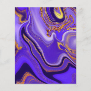 Prospectus 11,4 Cm X 14,2 Cm motif abstrait.