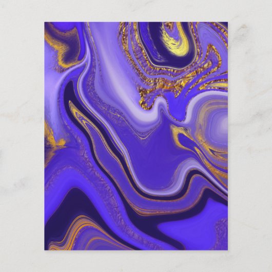 Prospectus 11,4 Cm X 14,2 Cm motif abstrait. (Dos)