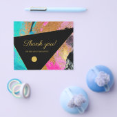 Prospectus 11,4 Cm X 14,2 Cm motif Abstrait merci flyer (Simple)