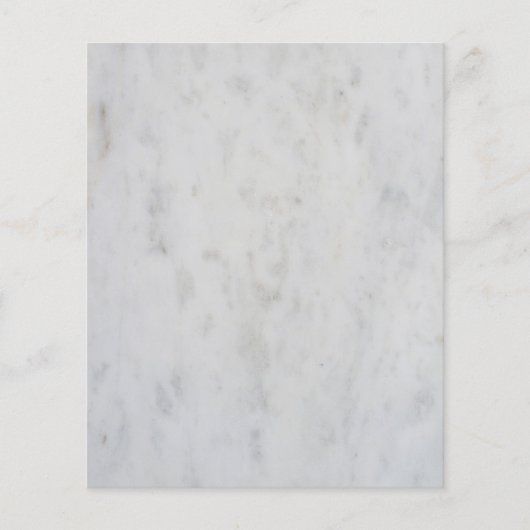 Prospectus 11,4 Cm X 14,2 Cm motif Marbre blanc (Devant)