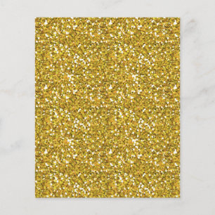 PROSPECTUS 11,4 CM X 14,2 CM MOTIFS DE TEXTURES DE PAILLAGE JAUNE DORÉ MODÈLES