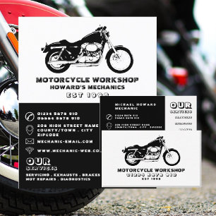 Prospectus 11,4 Cm X 14,2 Cm Motorcycle Workshop, Mechanic & Repair Advertising