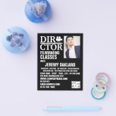 Prospectus 11,4 Cm X 14,2 Cm Movie Director, Filmmaking Classes Advertising (Simple)