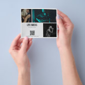 Prospectus 11,4 Cm X 14,2 Cm Music Concert Band Bar Party Promotionnel QR Code (main)