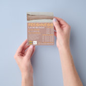 Prospectus 11,4 Cm X 14,2 Cm Nettoyage, Lave-linge, Publicité de nettoyage (main)