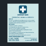 Prospectus 11,4 Cm X 14,2 Cm N'importe quel symbole Médicale couleur, EMT, Para<br><div class="desc">Tout Symbole Médicale Couleur,  EMT,  Flyers Paramedic Publicité Par Le Magasin Carte de visite.</div>