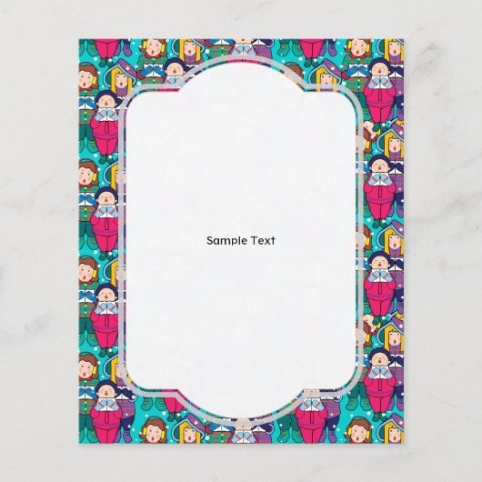 Prospectus 11,4 Cm X 14,2 Cm Noël Carols (Devant)