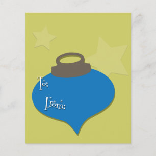 Prospectus 11,4 Cm X 14,2 Cm Noël de l'ornement rétro