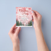 Prospectus 11,4 Cm X 14,2 Cm Noël Fêtes Red Winter Wonderland INVITATION (main)