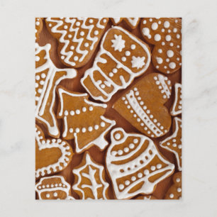 Prospectus 11,4 Cm X 14,2 Cm Noël Gingerbread Cookies de vacances