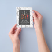 Prospectus 11,4 Cm X 14,2 Cm NOEL Vente de gâteau blanc Flyer (main)