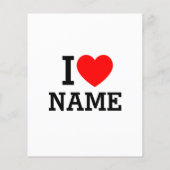 Prospectus 11,4 Cm X 14,2 Cm Nom du coeur (Dos)