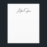 Prospectus 11,4 Cm X 14,2 Cm Nom minimaliste simple et élégant en noir et blanc<br><div class="desc">Ce design simple,  minimaliste et épuré vous conviendra parfaitement. Pourquoi en utiliser un ordinaire ? Que diriez-vous de ce design qui vous attirera votre attention ?</div>