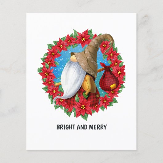 Prospectus 11,4 Cm X 14,2 Cm Nordic Christmas Gnome (Devant)