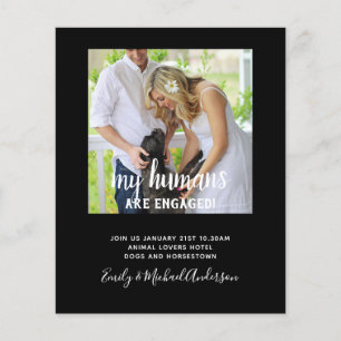Prospectus 11,4 Cm X 14,2 Cm Nos Humains sont Fiancés PHOTO Mariage