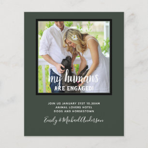 Prospectus 11,4 Cm X 14,2 Cm Nos Humains sont Fiancés PHOTO Mariage